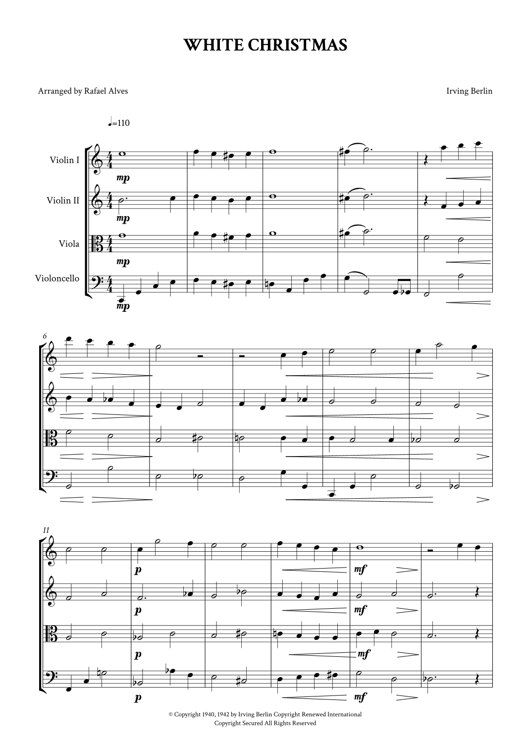 White Christmas (arr. Rafael Alves)