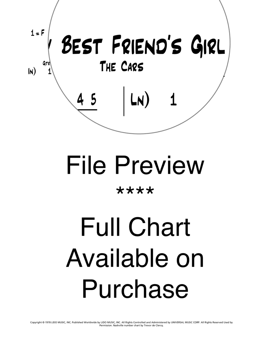 My Best Friend's Girl (arr. Trevor de Clercq)