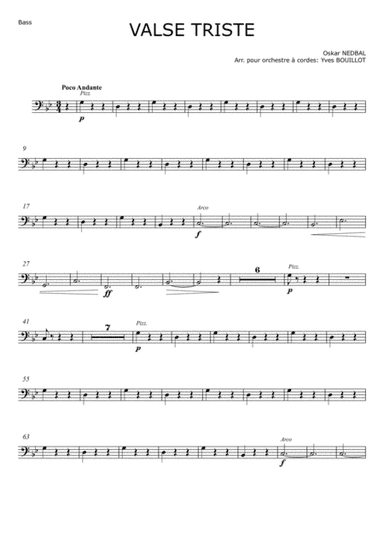 Valse Triste (arr. Yves Bouillot)