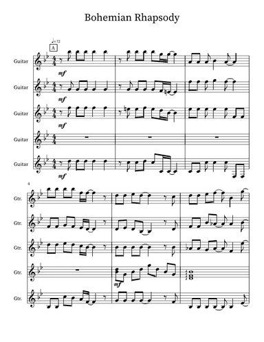 Bohemian Rhapsody (arr. Mychael Misla)