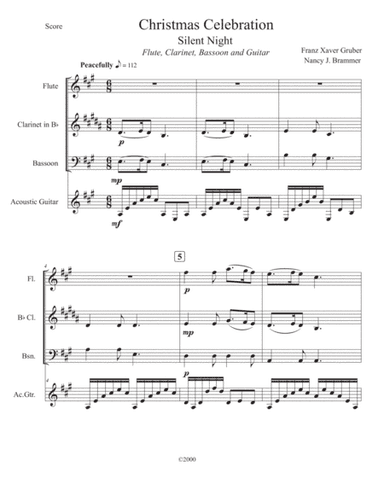 Christmas Celebration with Silent Night and Deck the Halls (arr. Nancy J. Brammer)