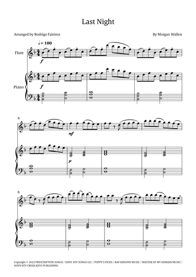 Last Night (arr. Rodrigo Faleiros)