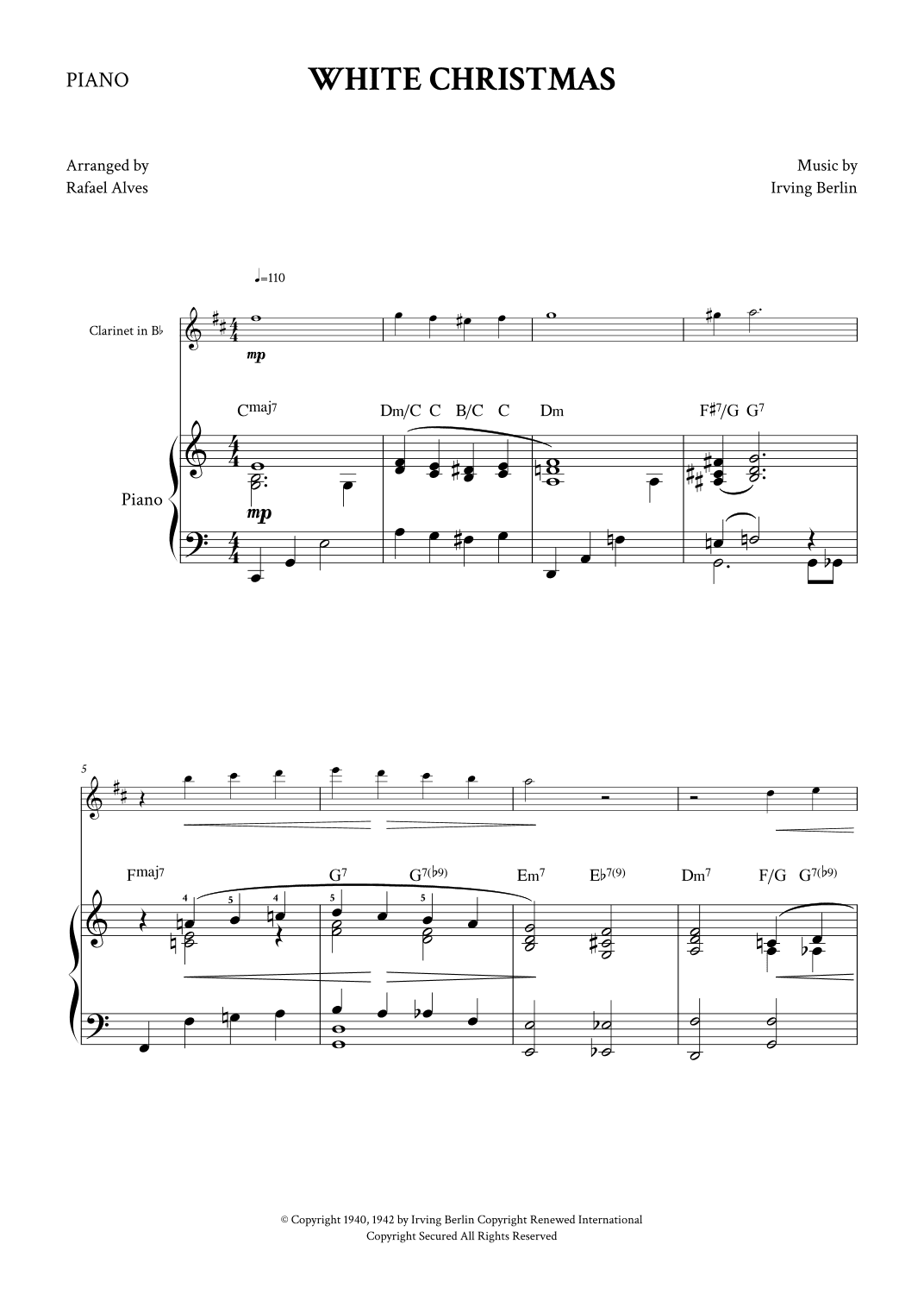 White Christmas (arr. Rafael Alves)