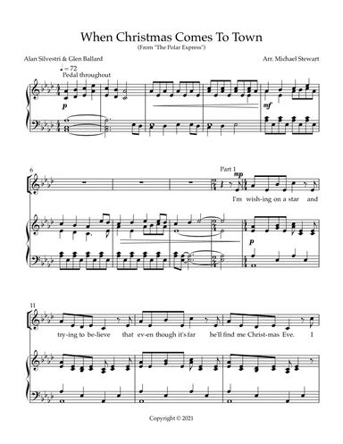 When Christmas Comes To Town (arr. Michael Stewart)