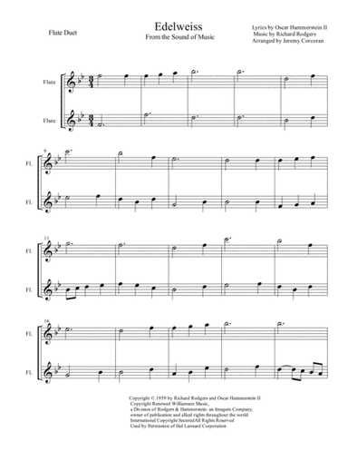 Edelweiss (arr. Jeremy Corcoran)