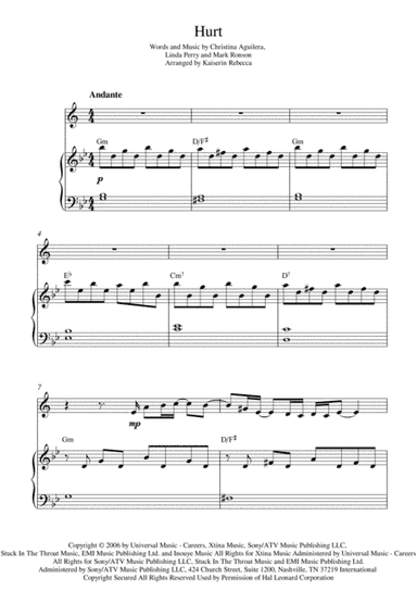 Hurt (arr. Kaiserin Rebecca)