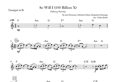 So Will I (100 Billion X) (arr. Fabio Britto)