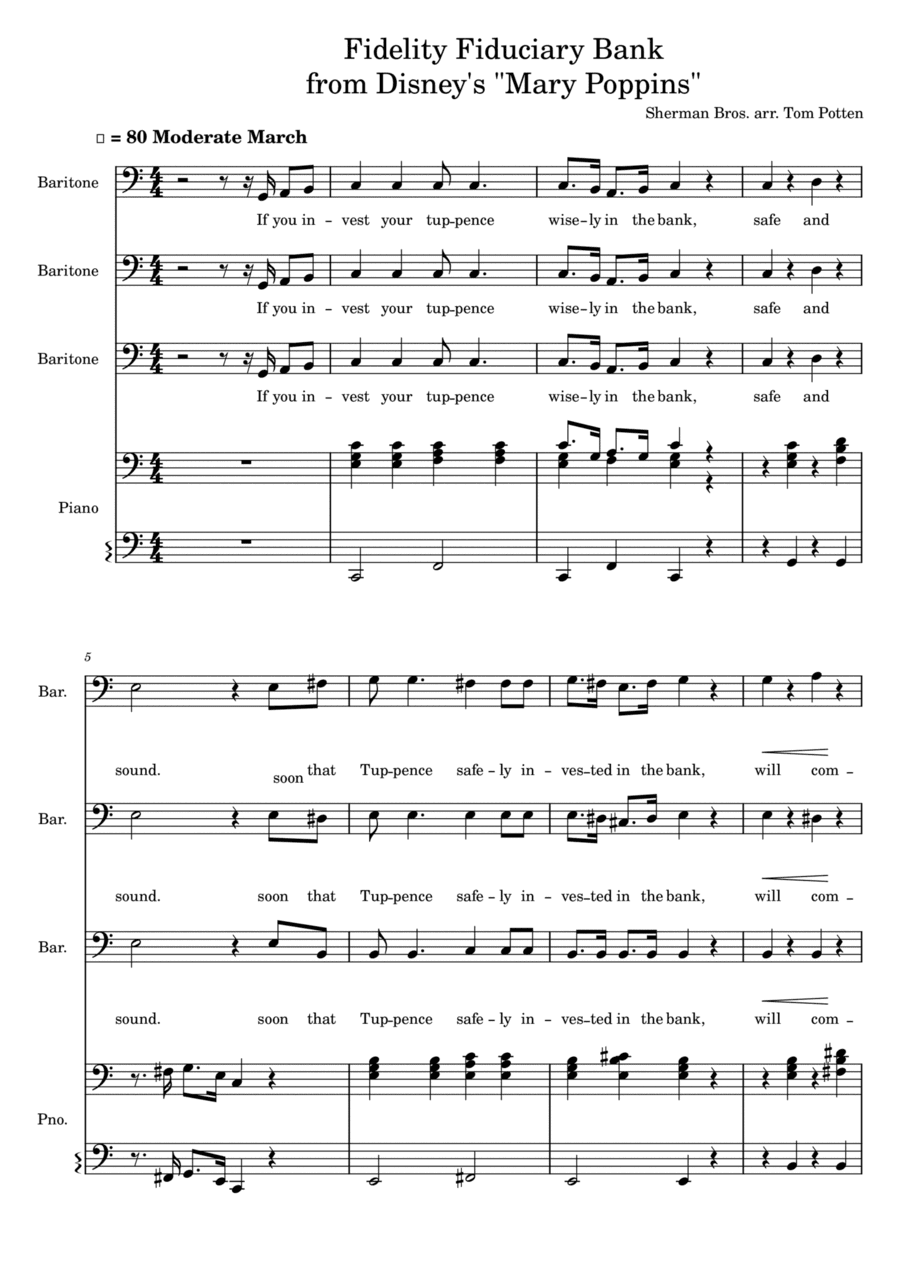Fidelity Fiduciary Bank (arr. Tom Potten)