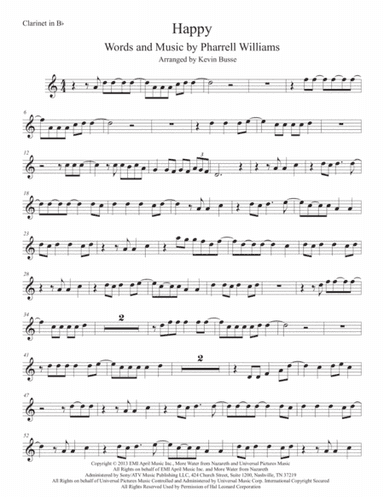 Happy (arr. Kevin Busse)