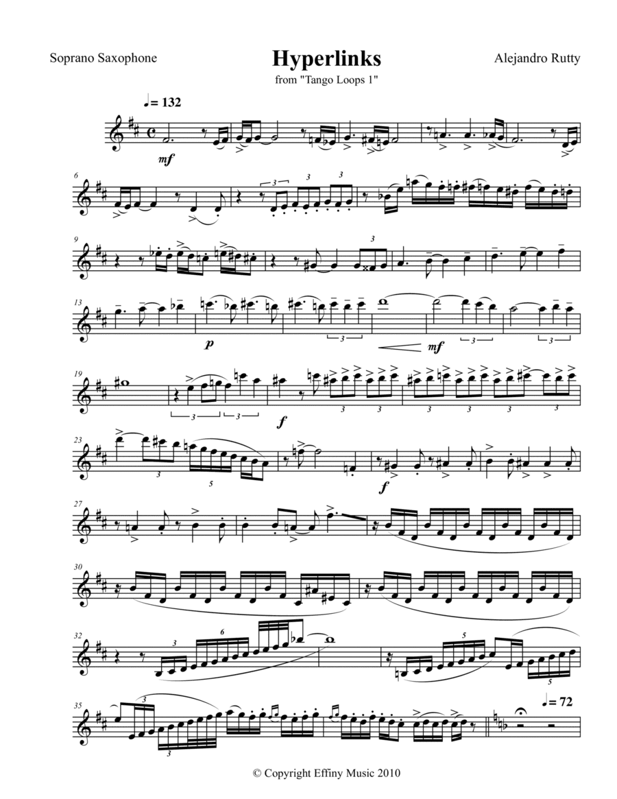 Hyperlinks from Tango Loops I