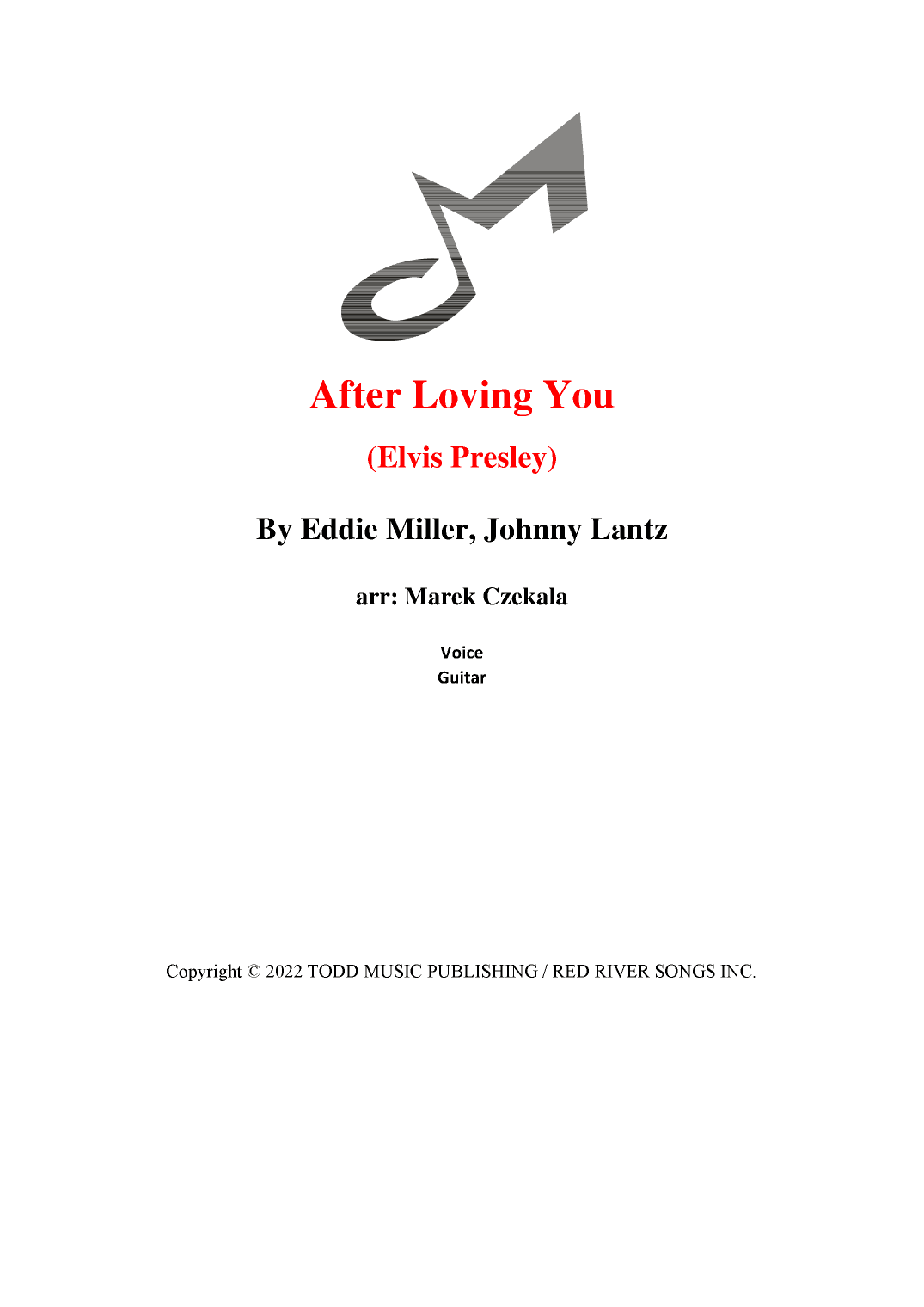 After Loving You (arr. Marek Czekala)