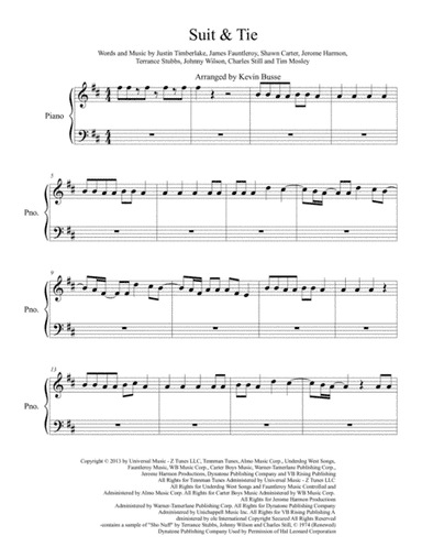Suit & Tie (arr. Kevin Busse)