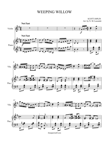 Weeping Willow (arr. Nick Lacanski)
