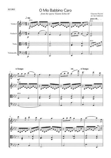 Puccini: O Mio Babbino Caro (arr. Ian Anderson)