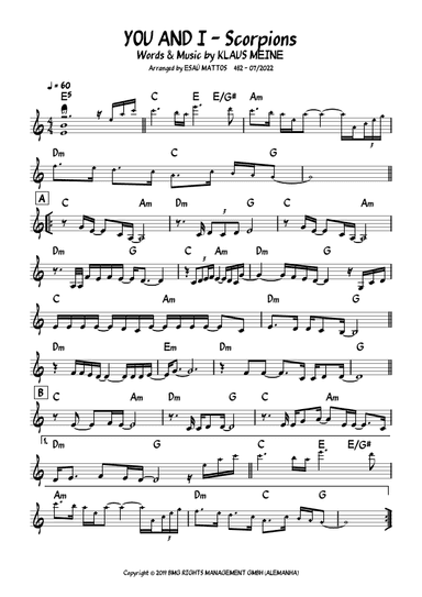 You And I (arr. ESAÚ MATTOS)