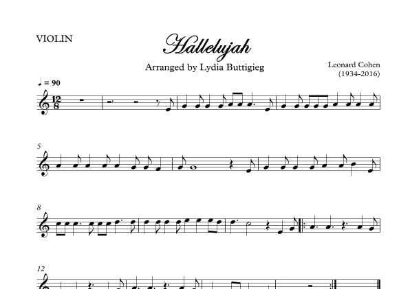 Hallelujah (arr. Dr Lydia Buttigieg)