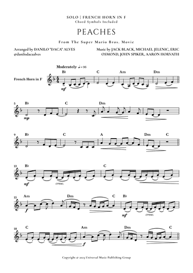 Peaches (arr. Danilo "Daca" Alves)