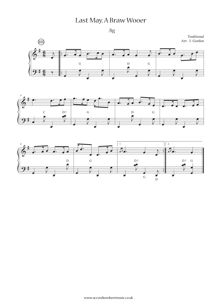 Last May, A Braw Wooer (arr. Julia Gordon)