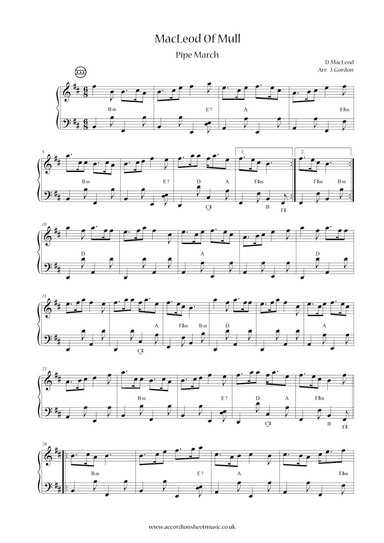 MacLeod Of Mull (arr. Julia Gordon)