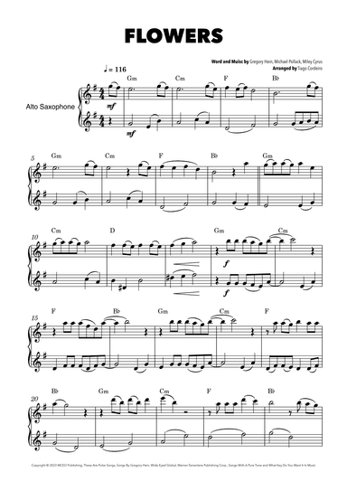 Flowers (arr. Tiago Cordeiro)