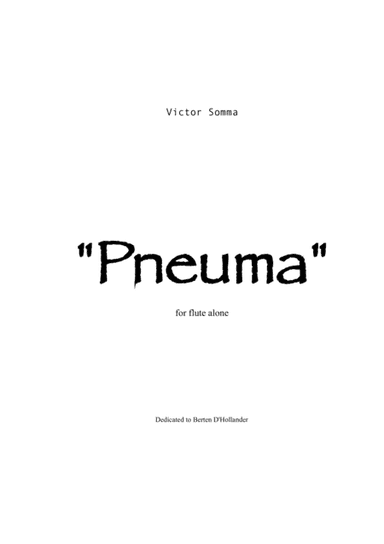 "Pneuma" for flute solo