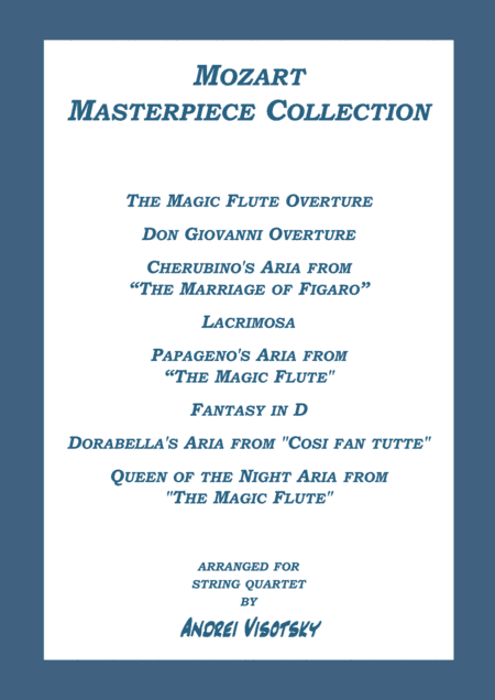Mozart Masterpiece Collection (arr. Andrei Visotsky)