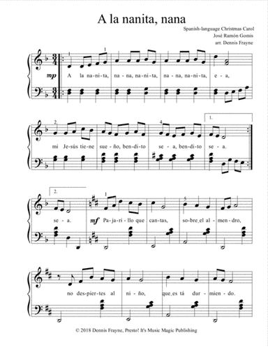 Nanita nana (A la nanita nana) (arr. Dennis Frayne)