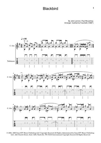 Blackbird (arr. Guilherme Facchetti)