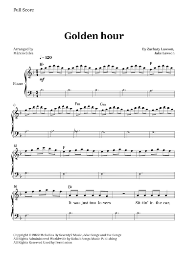 Golden Hour (arr. Márcio Silva)