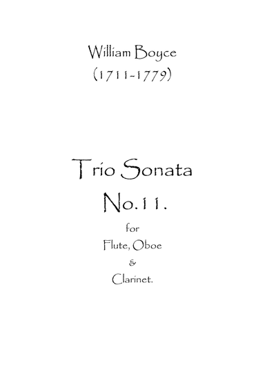 Trio Sonata No.11 (arr. Spence Bundy)