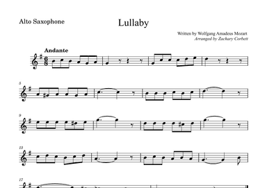 Lullaby (arr. Zachary Corbett)