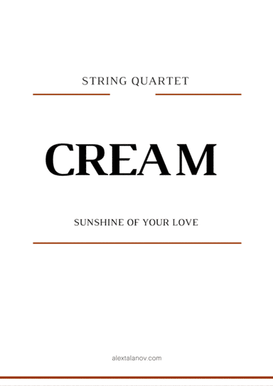 Sunshine Of Your Love (arr. Alex Talanov)