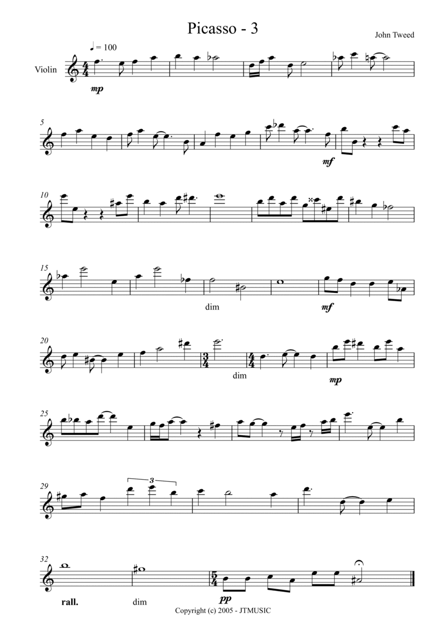 Picasso 3 for Violin