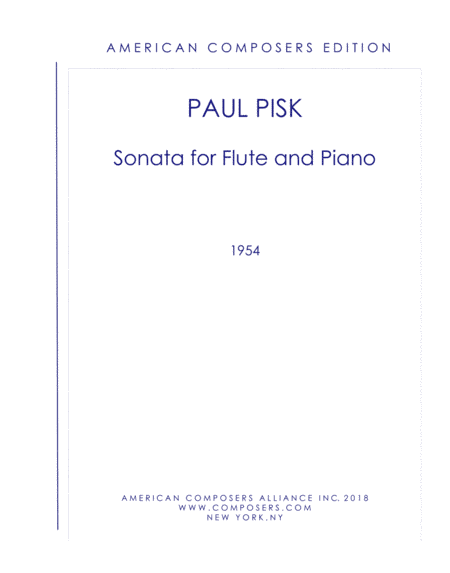 [Pisk] Sonata for Flute and Piano