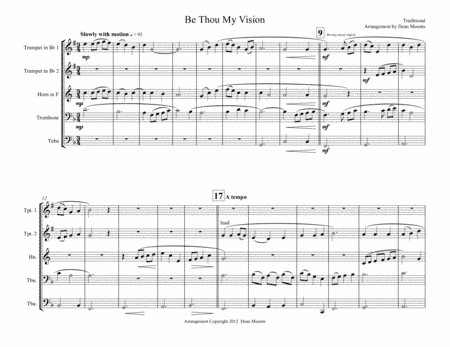 Be Thou My Vision (arr. Dean Mounts)