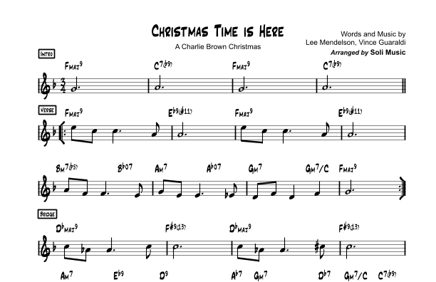 Christmas Time Is Here (arr. Soli Music)