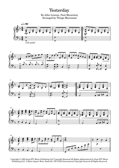 Yesterday (arr. Thiago Marconato)