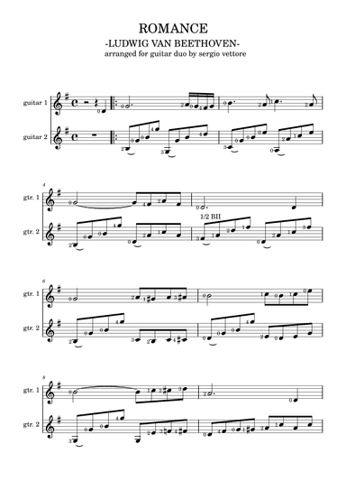 ROMANCE (arr. sergio vettore)