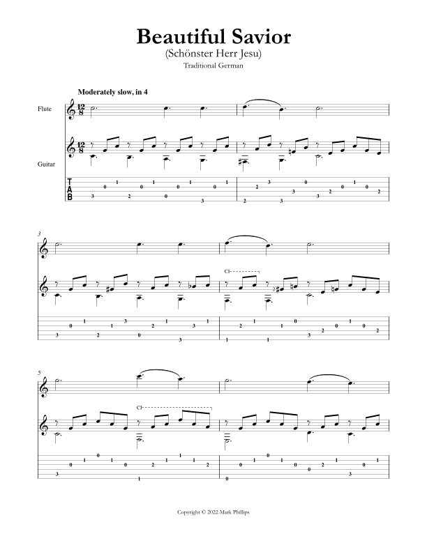 Beautiful Savior (Schönster Herr Jesu) (arr. Mark Phillips)