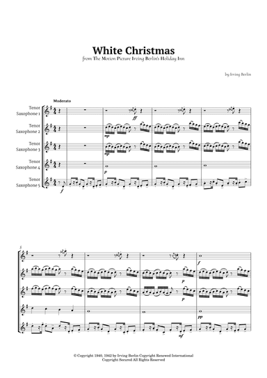 White Christmas (arr. Ander)