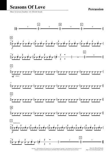 Seasons Of Love (arr. Hiroshi Yasuda)