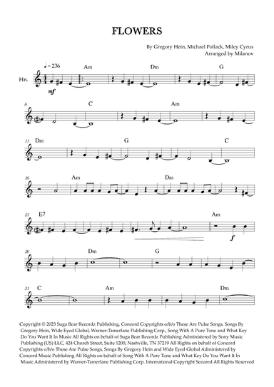 Flowers (arr. Milanov)