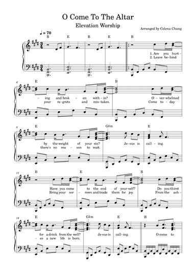 O Come To The Altar (arr. Celena Chang)