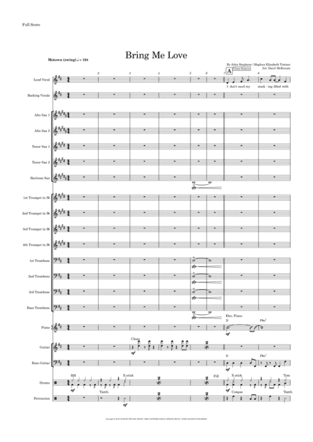 Bring Me Love (arr. Daryl McKenzie)