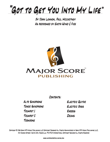 Got To Get You Into My Life (arr. MAJOR SCORE PUBLISHING TM.)
