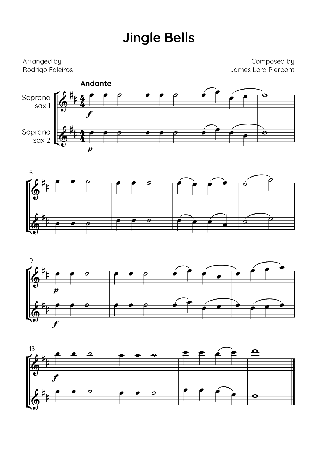Jingle Bells (arr. Rodrigo Faleiros)