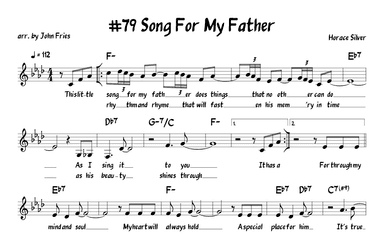 Song For My Father (arr. John Fries)