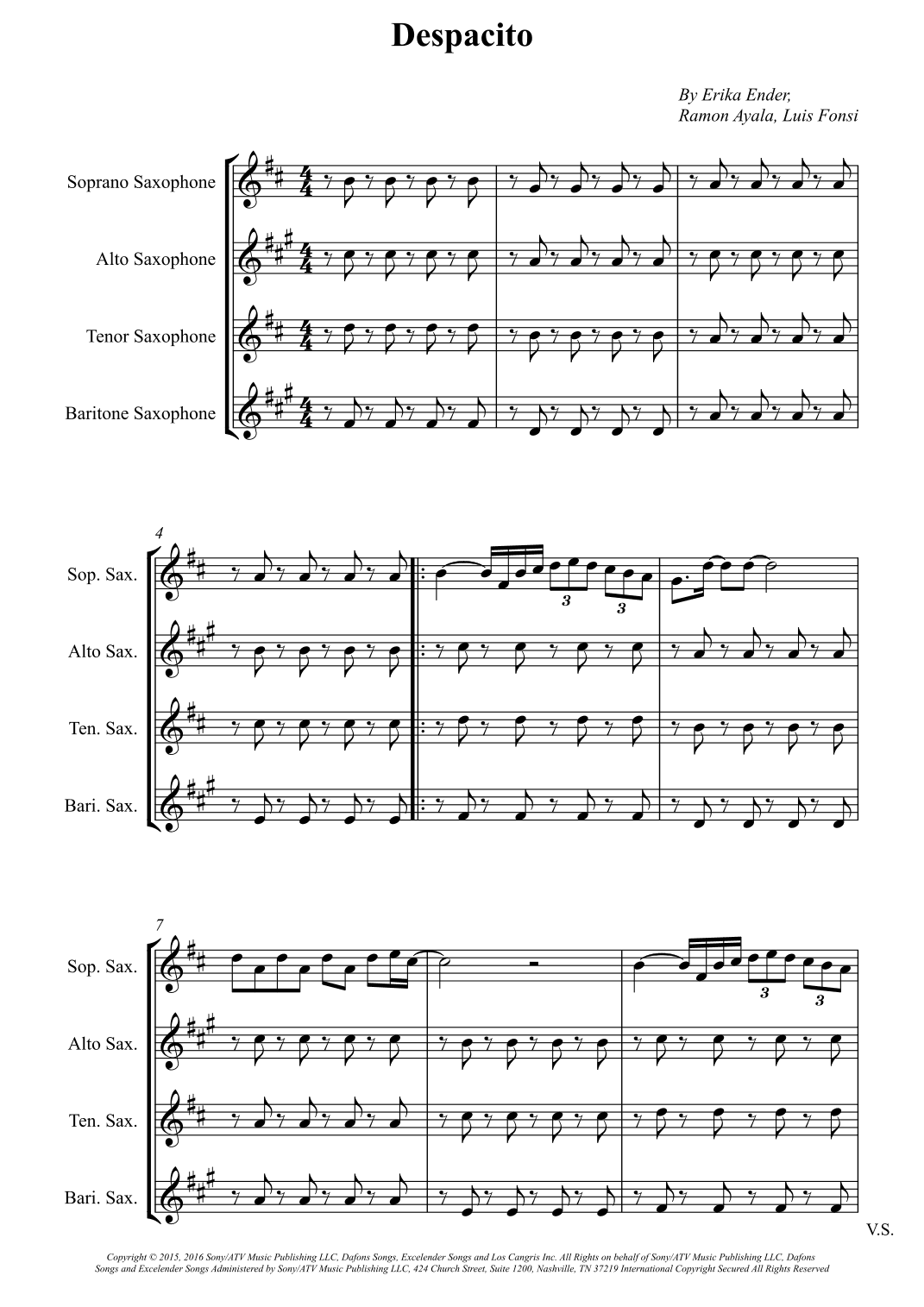 Despacito (arr. Wesley S. SIlva)