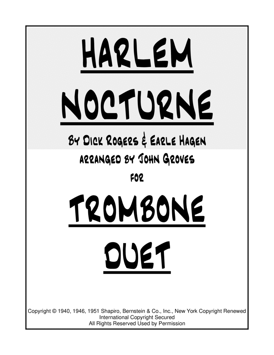Harlem Nocturne (arr. John Groves)