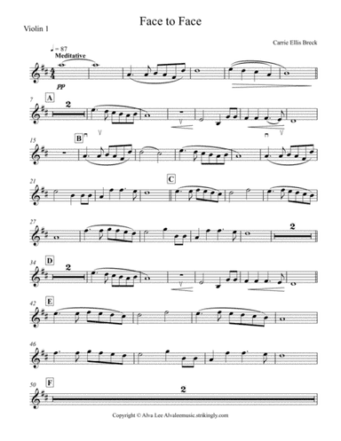 Face to Face (arr. Alva Lee)